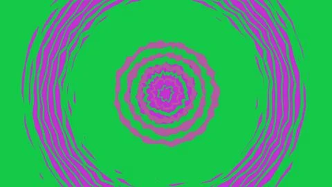 Abstract purple circular pattern on a bright green background Stockillustratie