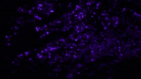 Abstract Purple Computer Hex Code Algorithm Hud Design Template Loop Backgrou Stock Footage 234940436