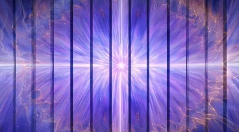 Abstract purple cosmic nebula with vertical bars Stock Footage 331453339