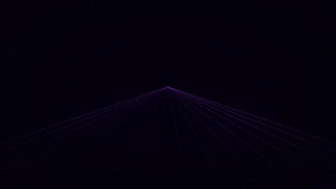 Abstract purple data tunnel glowing light stream converging on dark backgroun Stock Footage 336837287