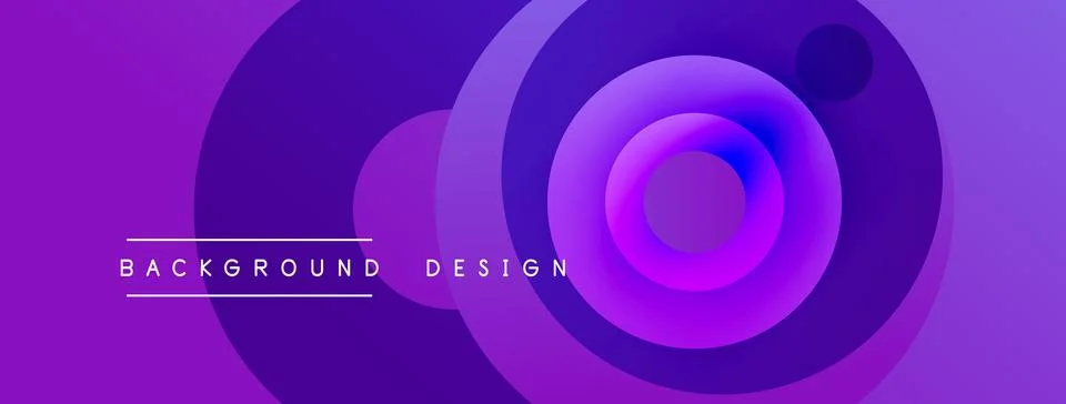 Abstract purple design features concentric circles. Gradient shades create .. 스톡 일러스트