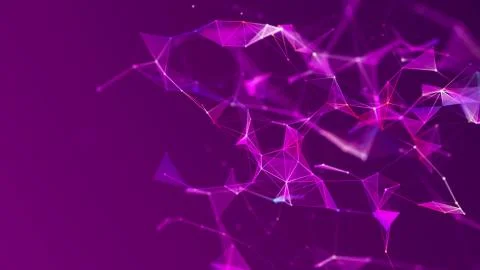 Abstract purple digital background. Big data visualization. Science backgroun 스톡 일러스트