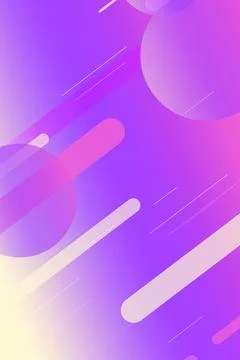 Abstract purple digital background with diagonal stripes, soft circles, and.. Stock Illustration