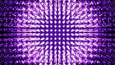 Abstract purple digital background glowing sphere motion grid 3D render 스톡 일러스트