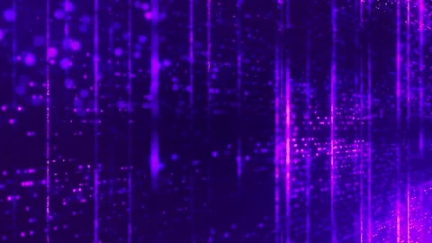 Abstract purple digital data motion light background. Stock Footage 340470789