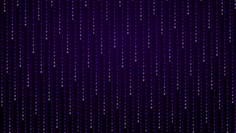 Abstract purple digital data rain animation Stock Footage 344425554
