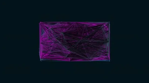 Abstract purple digital glitch pattern background for technology and data v.. Stock Footage 341058903