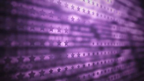Abstract purple digital loop background with stars Video stock 109645263