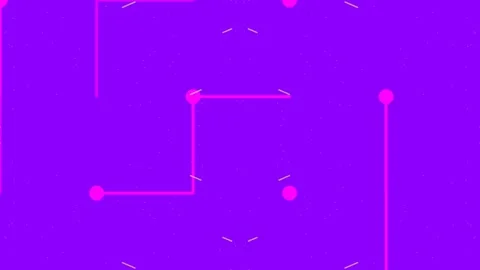 Abstract purple digital network lines connecting futuristic data flow visua.. Stock Footage 339779429