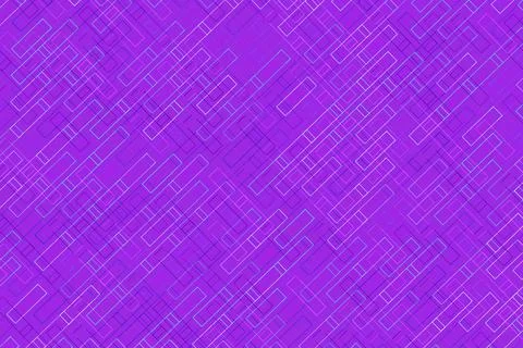 Abstract purple digital pattern with lines and squares Stock Illustration