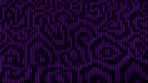 Abstract Purple Digital Pixel Glitch Motion Background Stock Footage 333457515