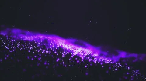 Abstract purple Digital wave background BIG DATA universe dark blue 3d rendering Illustrazione stock