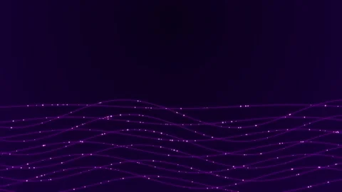 Abstract purple digital wave lines animation Video stock 344425568