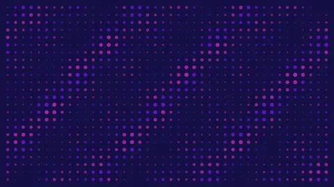 Abstract purple dot grid background animation Video stock 341954550