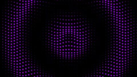 Abstract purple dot grid pattern ripple effect motion graphic on dark backg.. Stock Footage 342322385