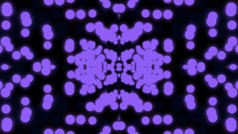 Abstract Purple Dot Matrix Kaleidoscopic Motion Background Stock Footage 328788754