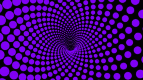 Abstract purple dot tunnel motion graphic seamless loop Stock Footage 336468069