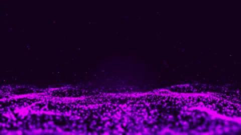 Abstract purple dot wave and dust particles flying background, Motion of di.. Stock Footage 295194361