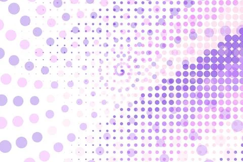 Abstract purple dotted pattern with circles and dots Stock Illustration