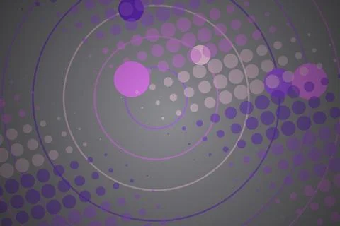 Abstract purple dotted pattern with circles and lines Stock Photos