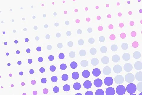 Abstract purple dotted pattern on white background Stock Photos