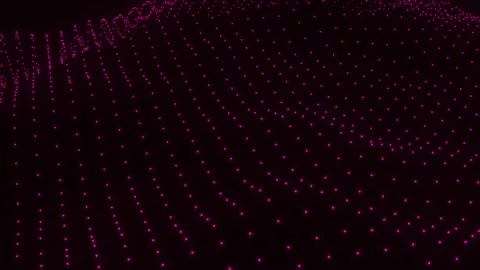 Abstract Purple Dotted Wave Texture Flowing HD 3D Animation Rendering Stock Footage 145109491