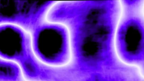 Abstract Purple Energy Flowing Through Dark Plasma With Neon Light Effects Video stock 341541860