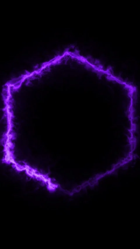 Abstract purple energy frame loop animation on black background. Stock Footage 337710637
