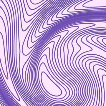 Abstract Purple Fluid Line Pattern - Modern Topographic Map and Marble Texture 스톡 일러스트