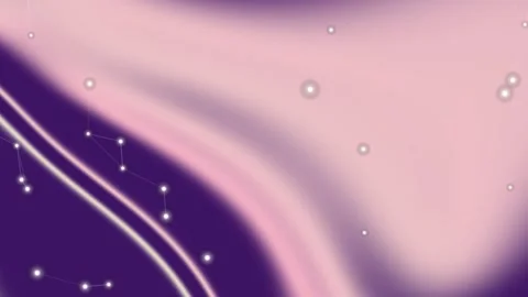 Abstract Purple Fluid Wave with Glowing Network Connections Background 스톡 동영상 330210820