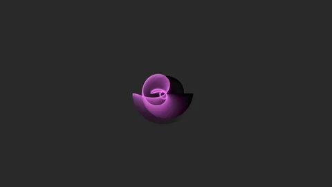 Abstract purple form rotating in center on a clean gray background, fluid m.. Video stock 341679347