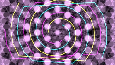 Abstract purple fractal spiral pattern animation background for modern tech.. Stock Footage 337657163