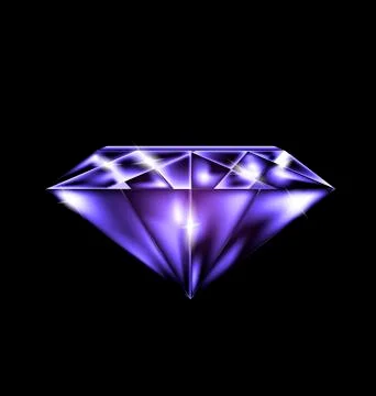 Abstract purple gem Stock Illustration