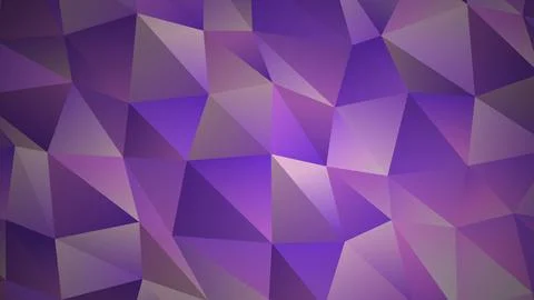 Abstract purple geometric background with triangles and shades Stock Illustration