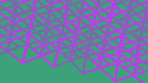 Abstract purple geometric grid pattern on teal background Illustrazione stock