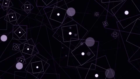 Abstract Purple Geometric Network Animation Stock Footage 343951867
