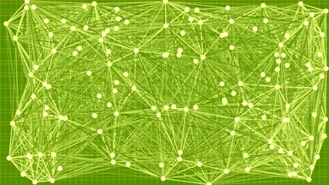 Abstract purple geometric network lines on dark background for futuristic d.. Stock Footage 339331282