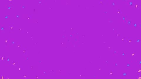 Abstract purple geometric particles in space Stock Illustration