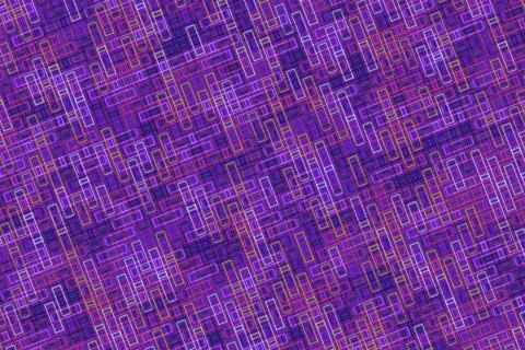 Abstract purple geometric pattern with lines and shapes Stock Photos