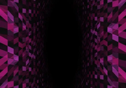 Abstract purple geometric perspective background. Vector. Illustrazione stock