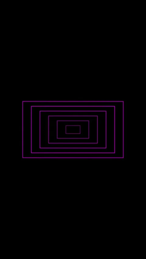 Abstract purple geometric rectangle tunnel animation moving forward, expand.. Stock Footage 332880221