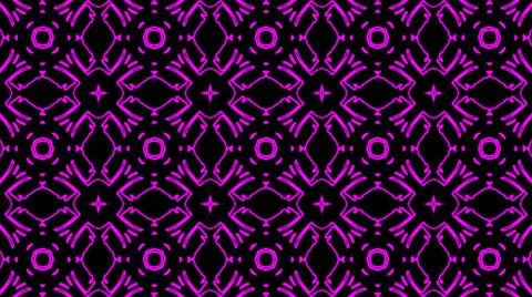 Abstract purple geometric seamless pattern background. Psychedelic Colorful K Illustrazione stock
