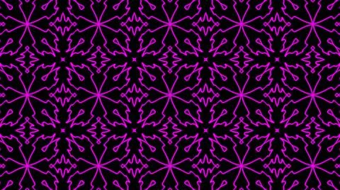 Abstract purple geometric seamless pattern background. Psychedelic Colorful K Illustrazione stock