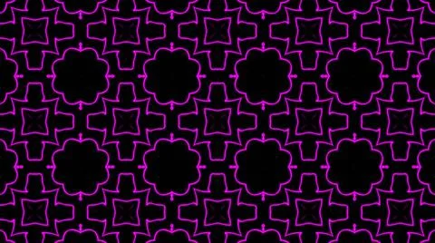 Abstract purple geometric seamless pattern background. Psychedelic Colorful K Stock Illustration