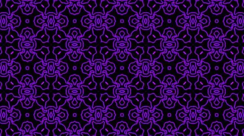 Abstract purple geometric seamless pattern background. Psychedelic Colorful K Illustrazione stock