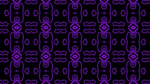 Abstract purple geometric seamless pattern background. Psychedelic Colorful K Illustrazione stock