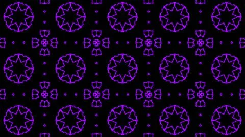 Abstract purple geometric seamless pattern background. Psychedelic Colorful K Illustrazione stock