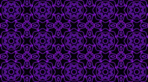 Abstract purple geometric seamless pattern background. Psychedelic Colorful K Stock Illustration