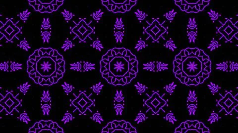 Abstract purple geometric seamless pattern background. Psychedelic Colorful K Illustrazione stock