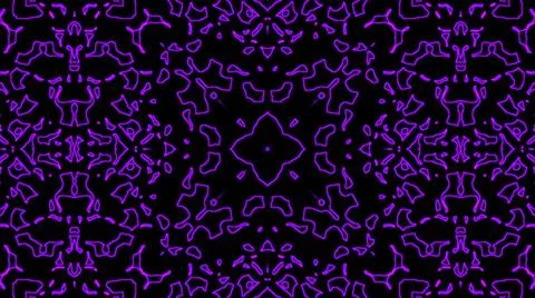 Abstract purple geometric seamless pattern background. Psychedelic Colorful K Stock Illustration